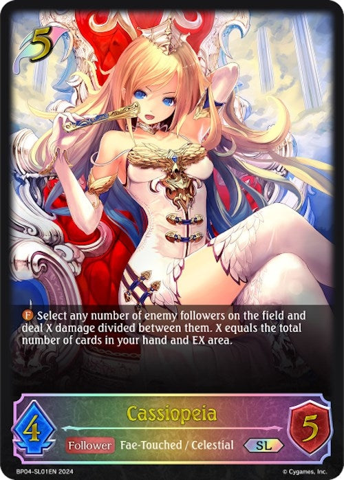 Image for Cassiopeia (SL) (BP04: Cosmic Mythos) (BP04-SL01EN) - Shadowverse: Evolve