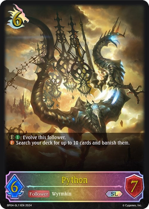 Image for Python (SL) (BP04: Cosmic Mythos) (BP04-SL11EN) - Shadowverse: Evolve