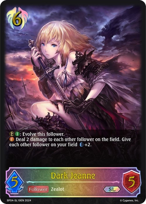 Image for Dark Jeanne (SL) (BP04: Cosmic Mythos) (BP04-SL19EN) - Shadowverse: Evolve