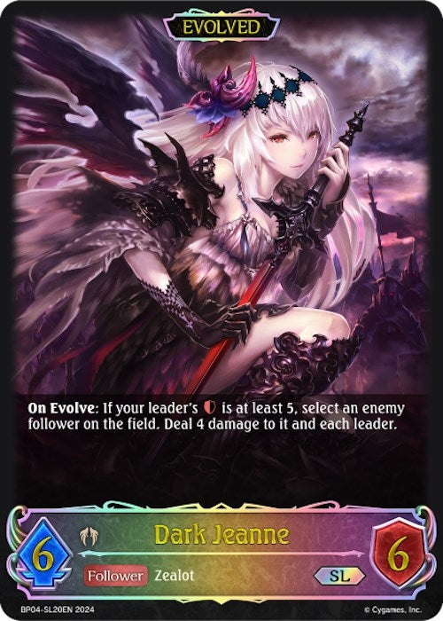 Image for Dark Jeanne (Evolved) (SL) (BP04: Cosmic Mythos) (BP04-SL20EN) - Shadowverse: Evolve