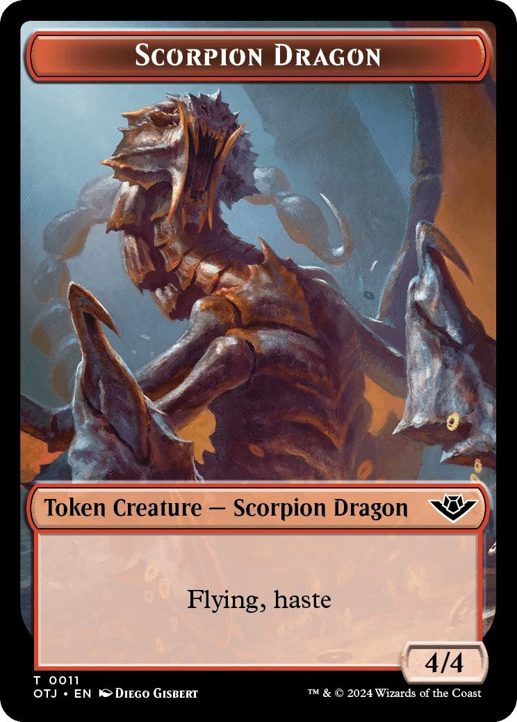 Image for Scorpion Dragon Token (Outlaws of Thunder Junction) (11) - Magic: The Gathering