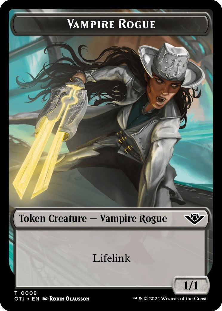 Image for Vampire Rogue Token (Outlaws of Thunder Junction) (8) - Magic: The Gathering
