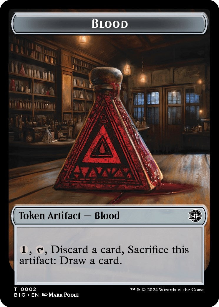 Image for Blood Token (Outlaws of Thunder Junction: The Big Score) (2) - Magic: The Gathering