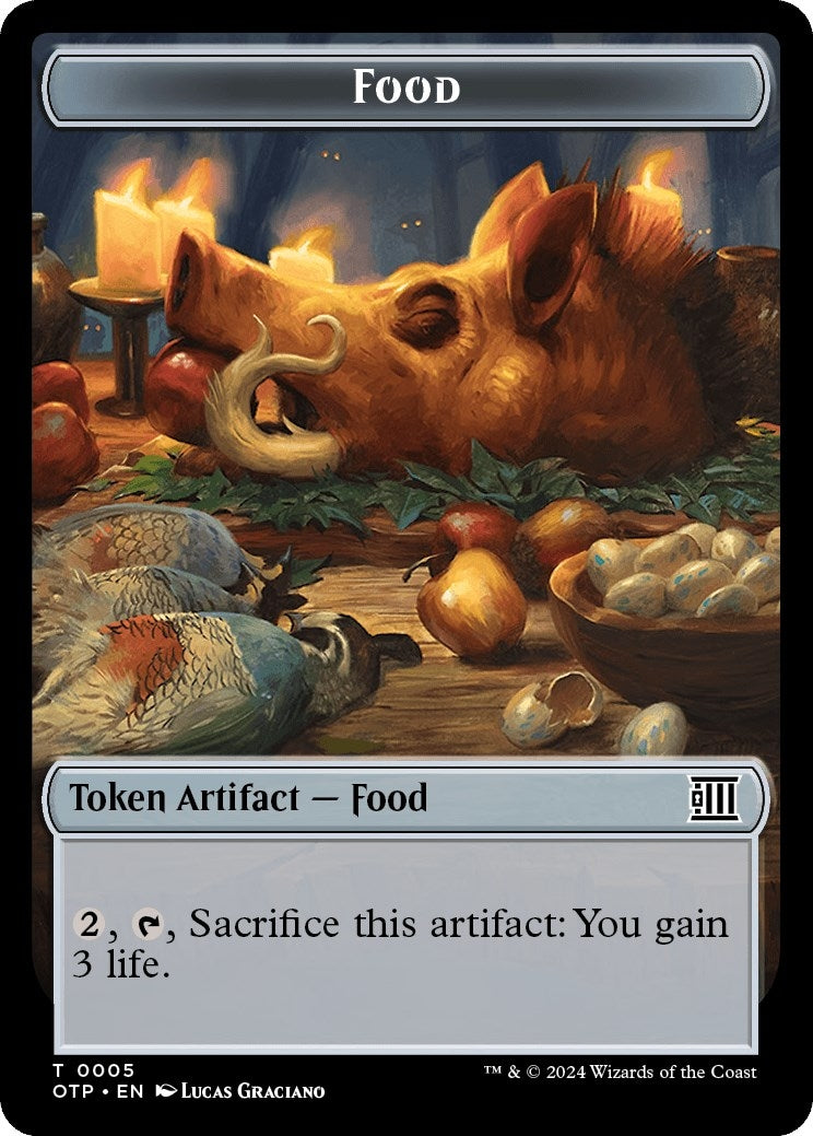 Image for Food // Plot Double-Sided Token (Outlaws of Thunder Junction: Breaking News) (5 // 20) - Magic: The Gathering