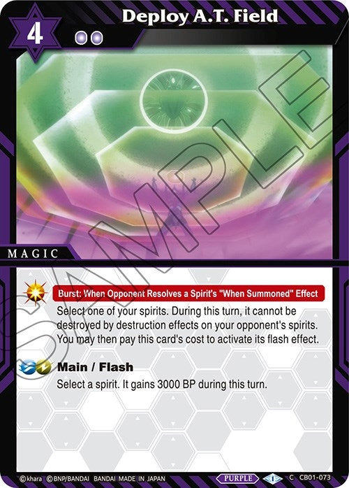 Image for Deploy A.T. Field (Collaboration Booster 01: Halo of Awakening) (CB01-073) - Battle Spirits Saga