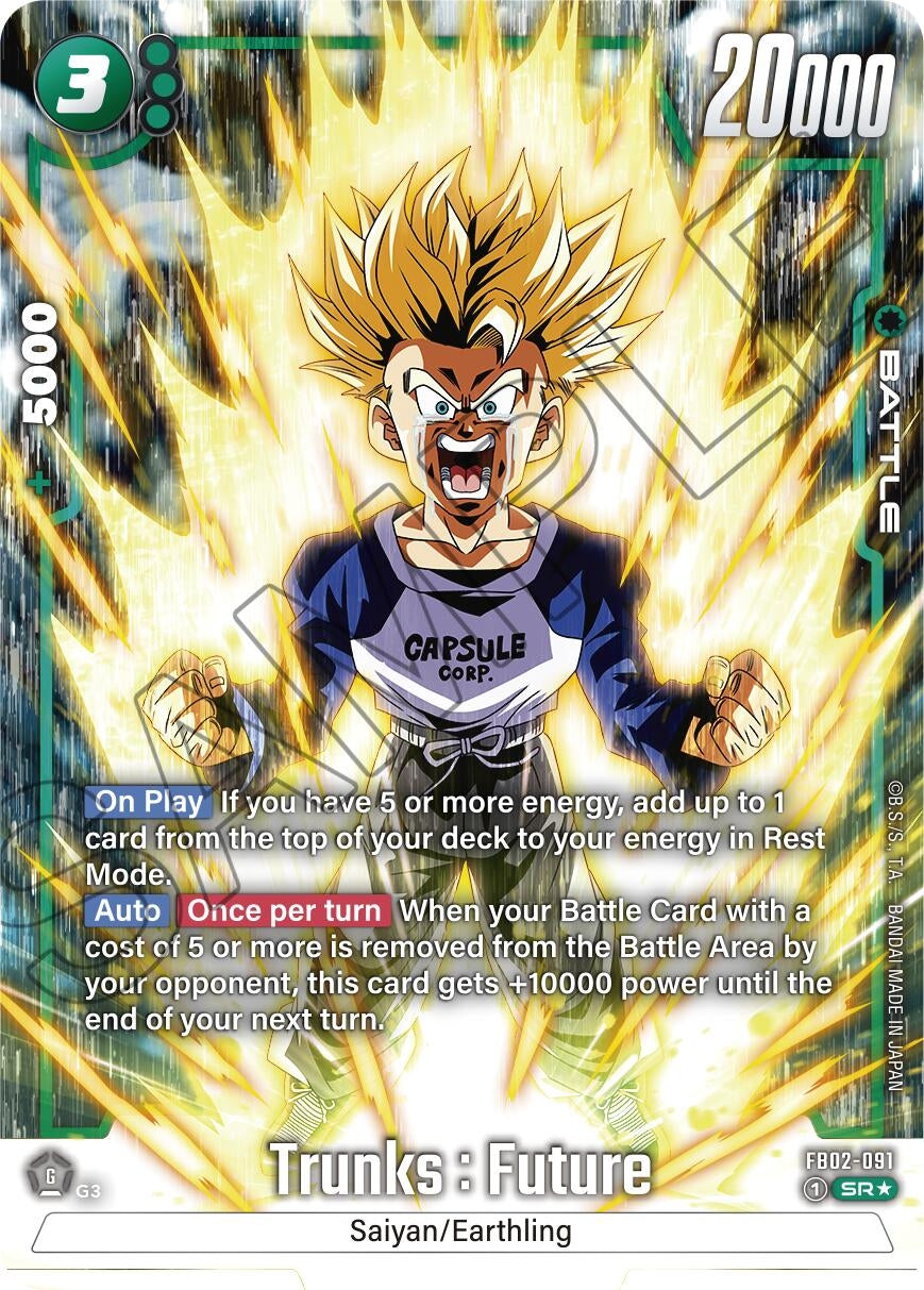 Image for Trunks : Future - FB02-091 (Alternate Art) (Blazing Aura) (FB02-091) - Dragon Ball Super: Fusion World