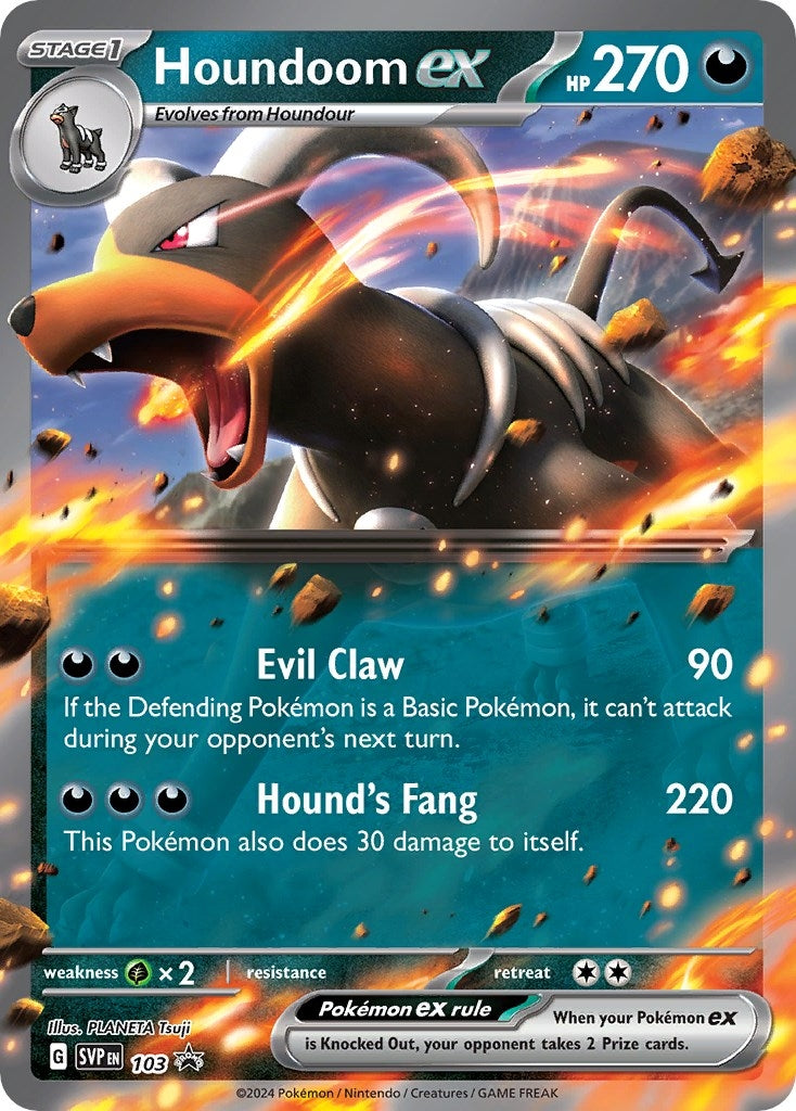 Image for Houndoom ex - 103 (SV: Scarlet & Violet Promo Cards) (103) - Pokemon