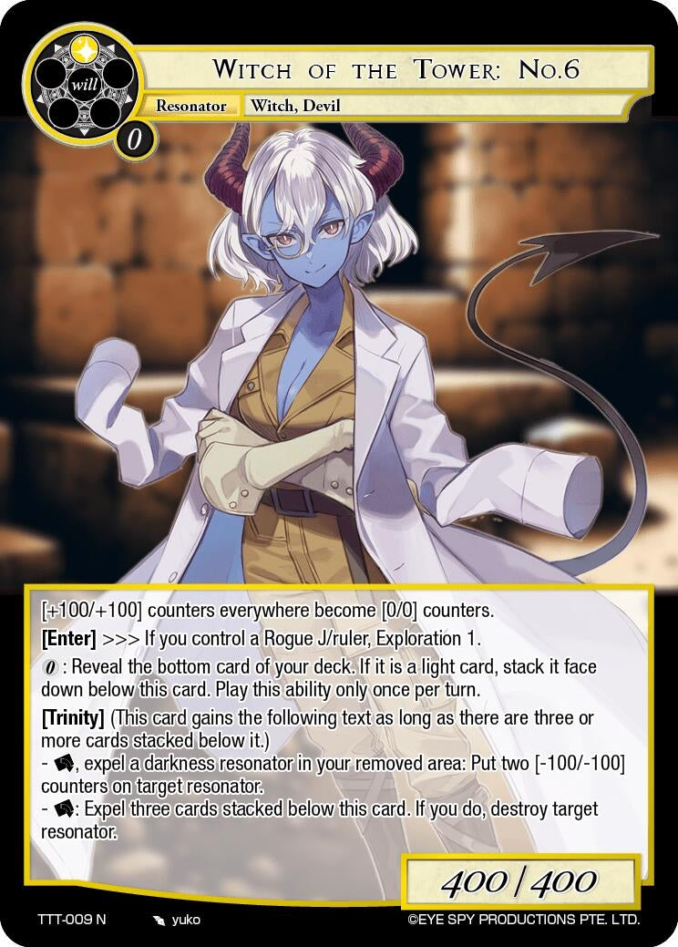 Image for Witch of the Tower: No.6 (Thoth of the Trinity) (TTT-009 N) - Force of Will