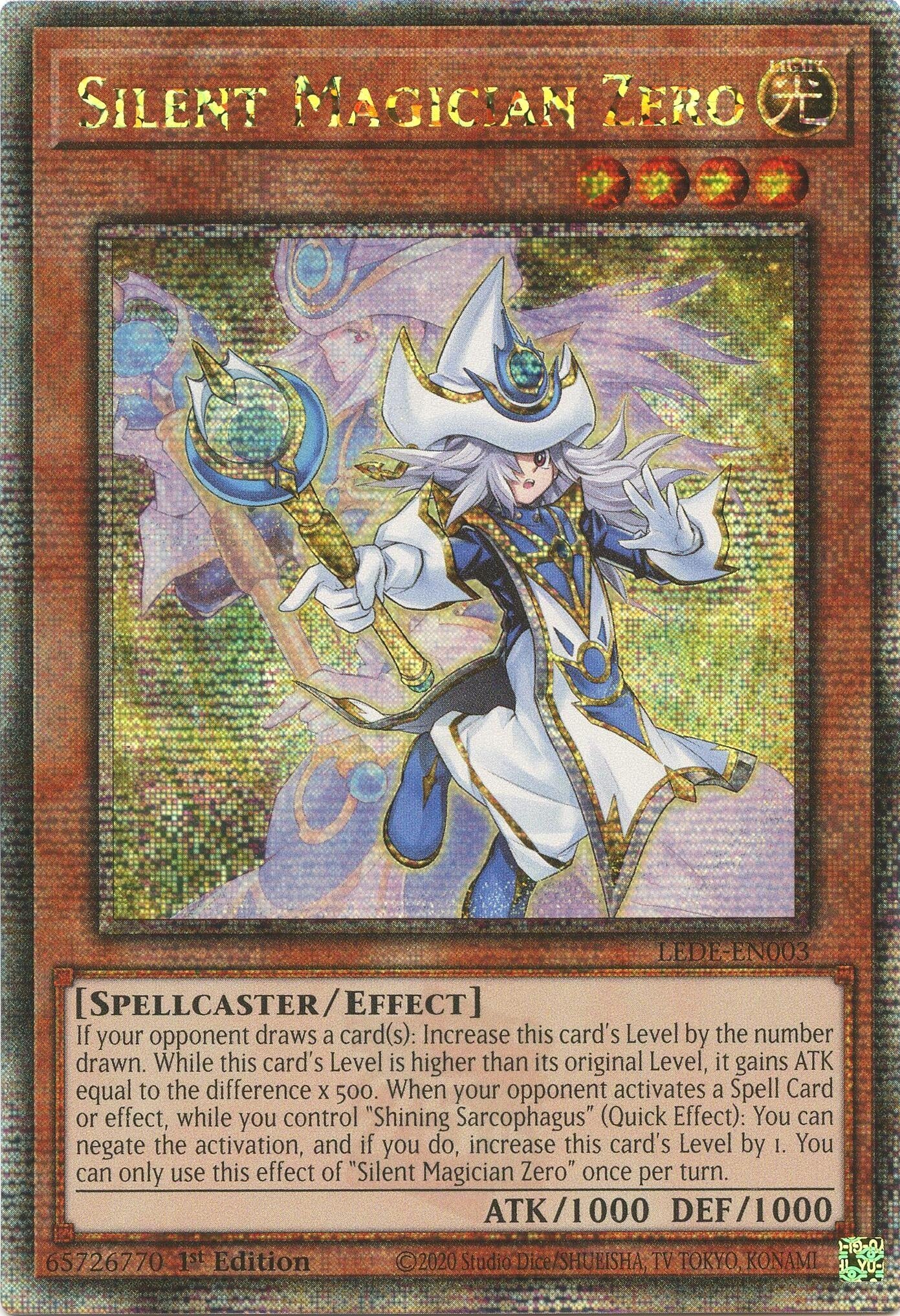 Image for Silent Magician Zero (Quarter Century Secret Rare) (Legacy of Destruction) (LEDE-EN003) - YuGiOh