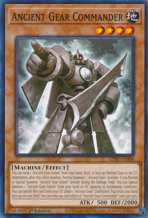 Image for Ancient Gear Commander (Legacy of Destruction) (LEDE-EN008) - YuGiOh