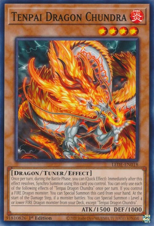 Image for Tenpai Dragon Chundra (Legacy of Destruction) (LEDE-EN018) - YuGiOh