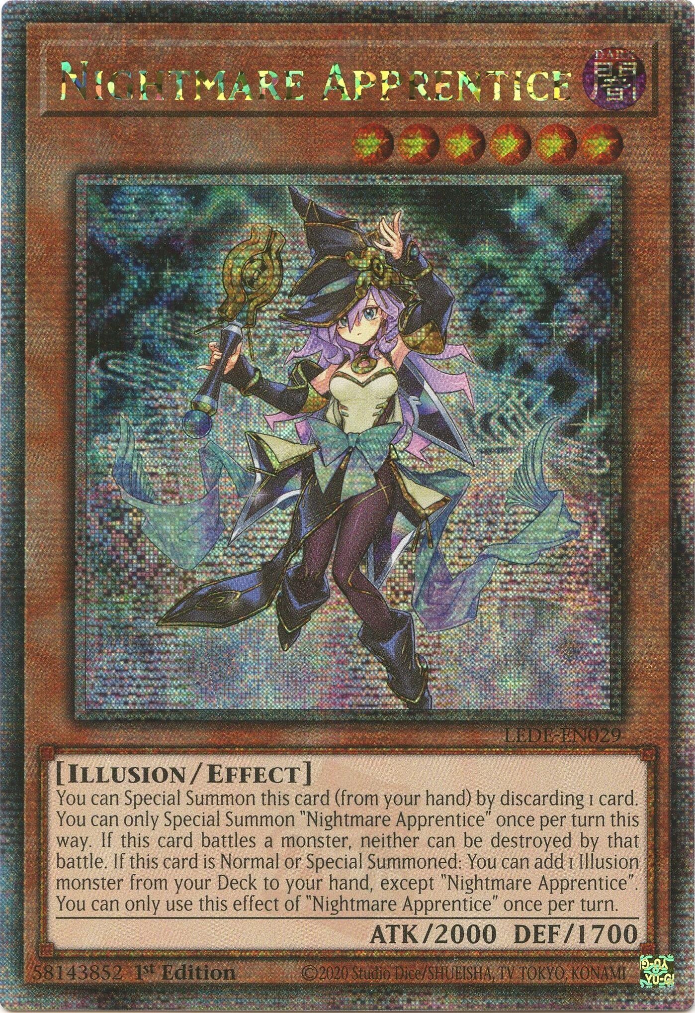 Image for Nightmare Apprentice (Quarter Century Secret Rare) (Legacy of Destruction) (LEDE-EN029) - YuGiOh