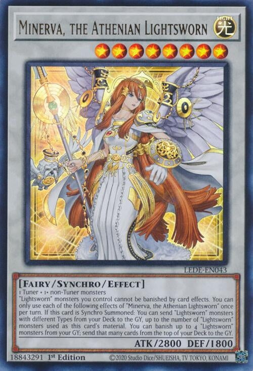 Image for Minerva, the Athenian Lightsworn (Legacy of Destruction) (LEDE-EN043) - YuGiOh