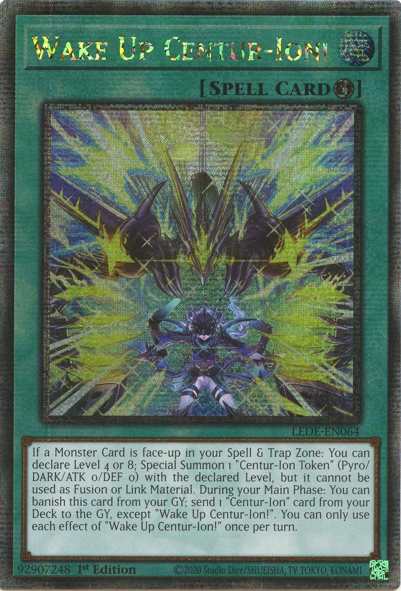 Image for Wake Up Centur-Ion! (Quarter Century Secret Rare) (Legacy of Destruction) (LEDE-EN064) - YuGiOh