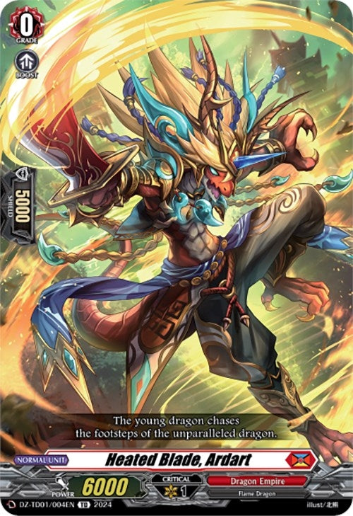 Image for Heated Blade, Ardart (DZ-TD01: Start Up Trial Deck "Dragon Empire") (DZ-TD01/004EN) - Cardfight Vanguard