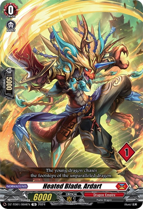 Image for Heated Blade, Ardart (1) (DZ-TD01: Start Up Trial Deck "Dragon Empire") (DZ-TD01/004EN) - Cardfight Vanguard
