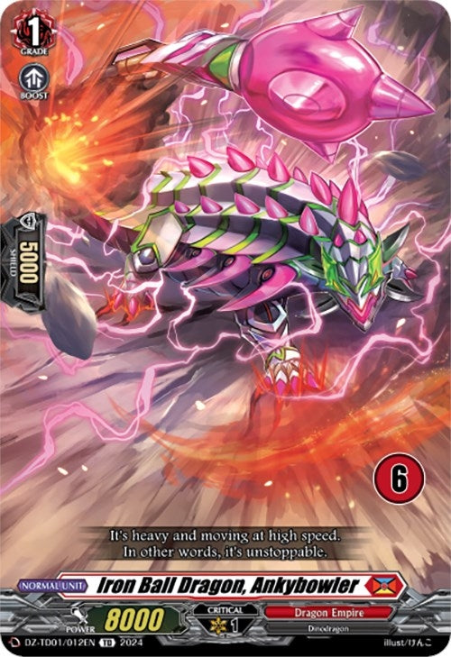 Image for Iron Ball Dragon, Ankybowler (6) (DZ-TD01: Start Up Trial Deck "Dragon Empire") (DZ-TD01/012EN) - Cardfight Vanguard
