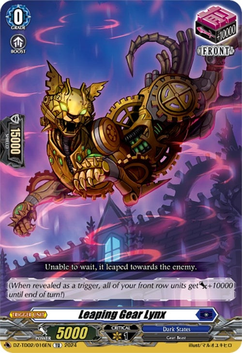 Image for Leaping Gear Lynx (DZ-TD02: Start Up Trial Deck "Dark States") (DZ-TD02/016EN) - Cardfight Vanguard