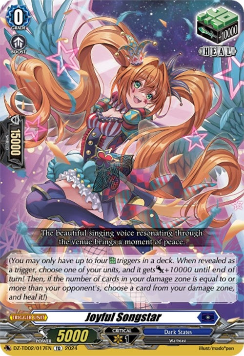 Image for Joyful Songstar (DZ-TD02: Start Up Trial Deck "Dark States") (DZ-TD02/017EN) - Cardfight Vanguard