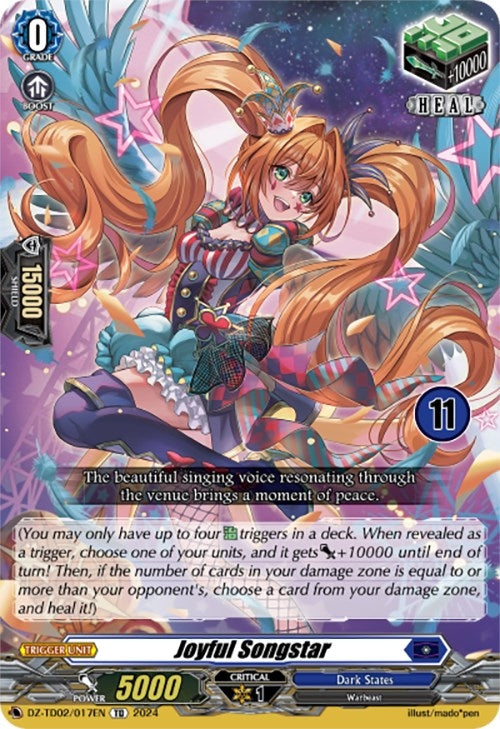 Image for Joyful Songstar (11) (DZ-TD02: Start Up Trial Deck "Dark States") (DZ-TD02/017EN) - Cardfight Vanguard