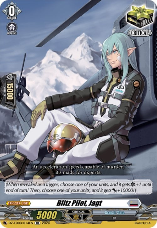 Image for Blitz Pilot, Jagt (DZ-TD03: Start Up Trial Deck "Brandt Gate") (DZ-TD03/014EN) - Cardfight Vanguard
