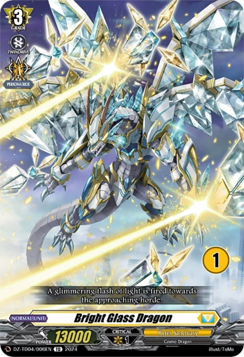 Image for Bright Glass Dragon (1) (DZ-TD04: Start Up Trial Deck "Keter Sanctuary") (DZ-TD04/006EN) - Cardfight Vanguard