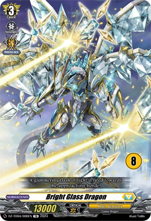 Image for Bright Glass Dragon (8) (DZ-TD04: Start Up Trial Deck "Keter Sanctuary") (DZ-TD04/006EN) - Cardfight Vanguard