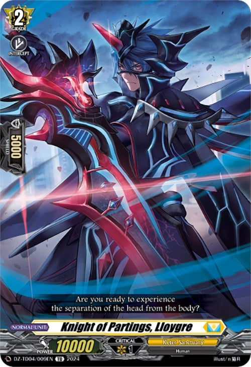 Image for Knight of Partings, Lloygre (DZ-TD04: Start Up Trial Deck "Keter Sanctuary") (DZ-TD04/009EN) - Cardfight Vanguard