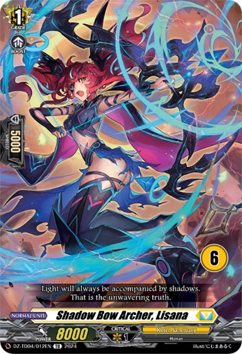 Image for Shadow Bow Archer, Lisana (6) (DZ-TD04: Start Up Trial Deck "Keter Sanctuary") (DZ-TD04/012EN) - Cardfight Vanguard