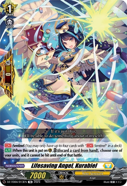 Image for Lifesaving Angel, Kurabiel (DZ-TD04: Start Up Trial Deck "Keter Sanctuary") (DZ-TD04/013EN) - Cardfight Vanguard