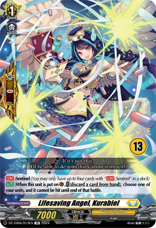 Image for Lifesaving Angel, Kurabiel (13) (DZ-TD04: Start Up Trial Deck "Keter Sanctuary") (DZ-TD04/013EN) - Cardfight Vanguard