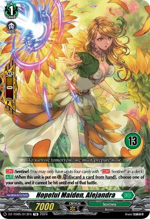 Image for Hopeful Maiden, Alejandra (13) (DZ-TD05: Start Up Trial Deck "Stoicheia") (DZ-TD05/013EN) - Cardfight Vanguard