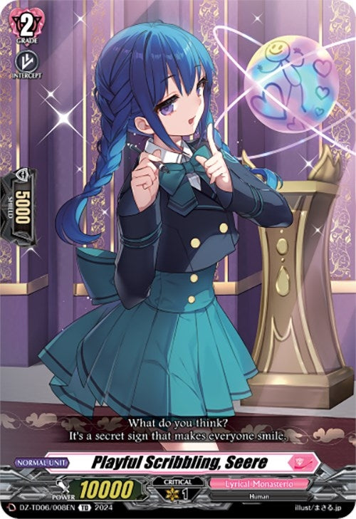 Image for Playful Scribbling, Seere (DZ-TD06: Start Up Trial Deck "Lyrical Monasterio") (DZ-TD06/008EN) - Cardfight Vanguard