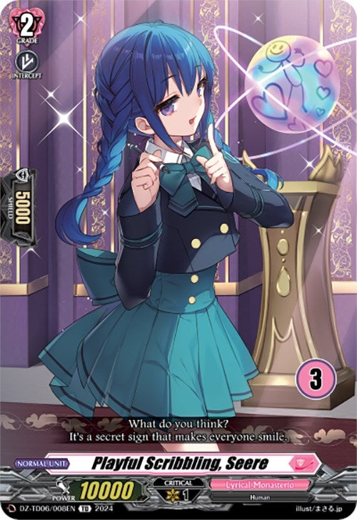 Image for Playful Scribbling, Seere (3) (DZ-TD06: Start Up Trial Deck "Lyrical Monasterio") (DZ-TD06/008EN) - Cardfight Vanguard