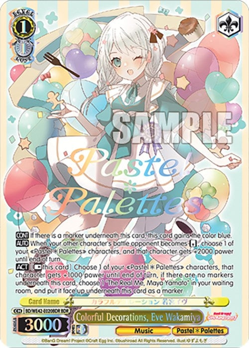 Image for Colorful Decorations, Eve Wakamiya (BDR) (BanG Dream! Girls Band Party! Countdown Collection Premium Booster) (BD/WE42-E020BDR BDR) - Weiss Schwarz