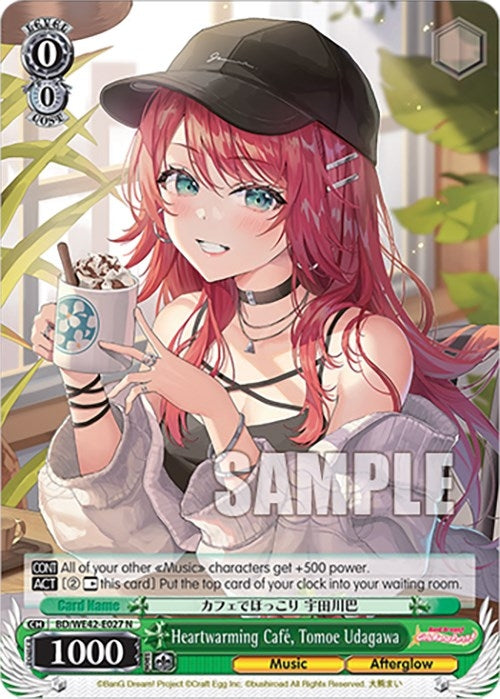 Image for Heartwarming Cafe, Tomoe Udagawa (BanG Dream! Girls Band Party! Countdown Collection Premium Booster) (BD/WE42-E027 N) - Weiss Schwarz
