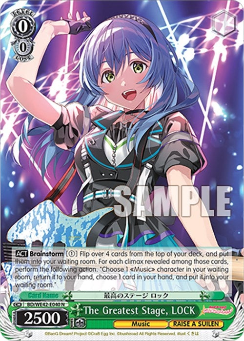 Image for The Greatest Stage, LOCK (BanG Dream! Girls Band Party! Countdown Collection Premium Booster) (BD/WE42-E040 N) - Weiss Schwarz