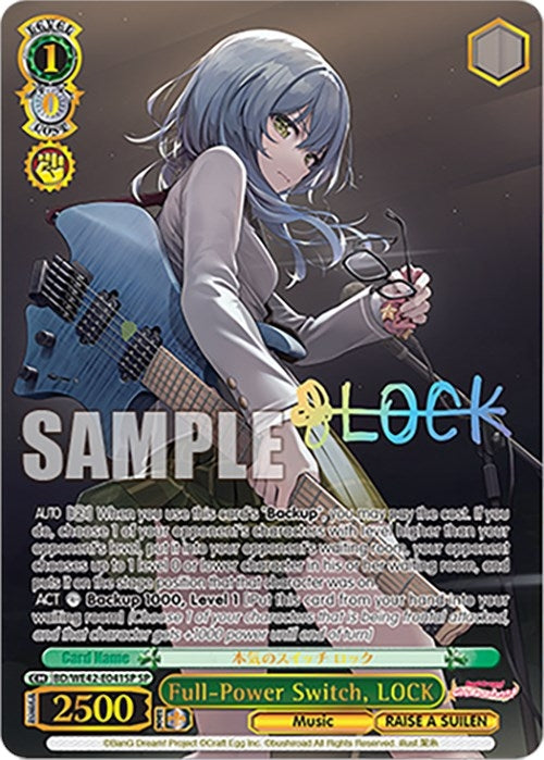 Image for Full-Power Switch, LOCK (SP) (BanG Dream! Girls Band Party! Countdown Collection Premium Booster) (BD/WE42-E041SP SP) - Weiss Schwarz