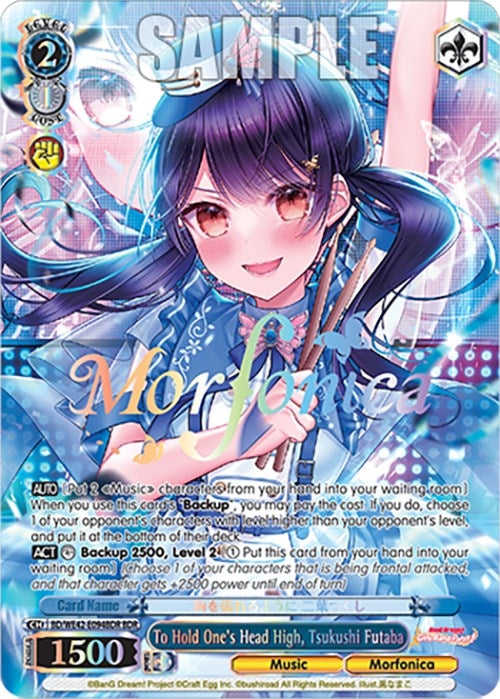 Image for To Hold One's Head High, Tsukushi Futaba (BDR) (BanG Dream! Girls Band Party! Countdown Collection Premium Booster) (BD/WE42-E094BDR BDR) - Weiss Schwarz