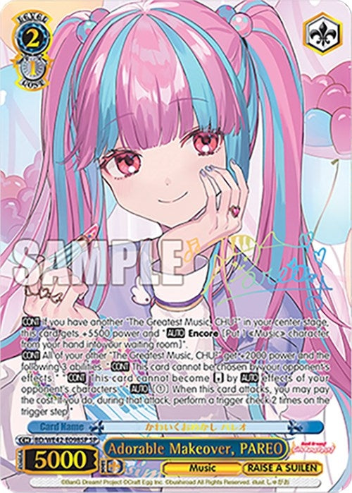 Image for Adorable Makeover, PAREO (SP) (BanG Dream! Girls Band Party! Countdown Collection Premium Booster) (BD/WE42-E098SP SP) - Weiss Schwarz