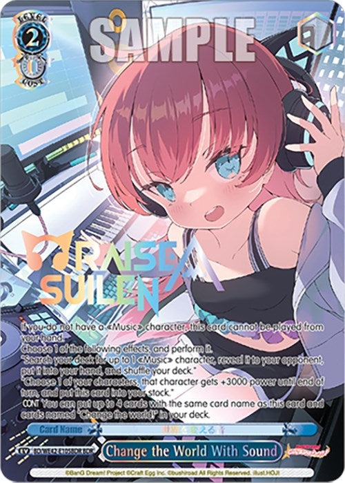 Image for Change the World With Sound (BDR) (BanG Dream! Girls Band Party! Countdown Collection Premium Booster) (BD/WE42-E105BDR BDR) - Weiss Schwarz