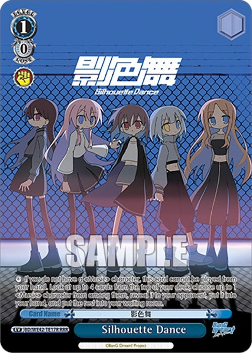 Image for Silhouette Dance (RRR) (BanG Dream! Girls Band Party! Countdown Collection Premium Booster) (BD/WE42-TE17R RRR) - Weiss Schwarz