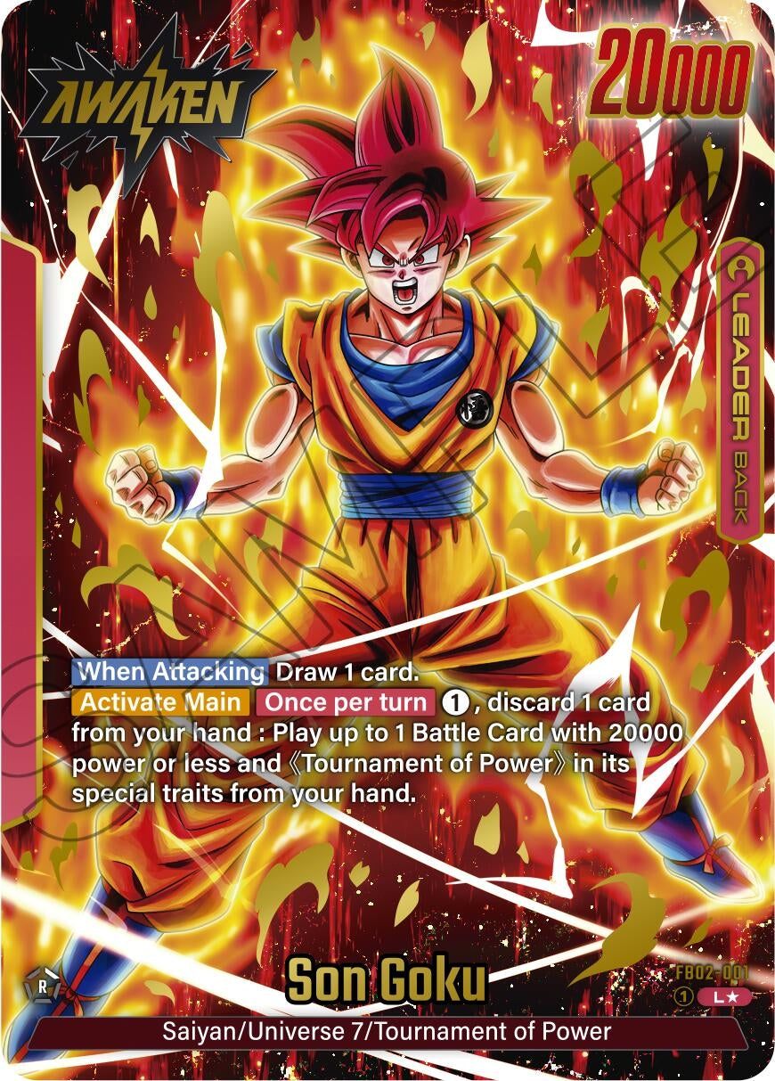 Image for Son Goku - FB02-001 (Alternate Art) (Blazing Aura) (FB02-001) - Dragon Ball Super: Fusion World