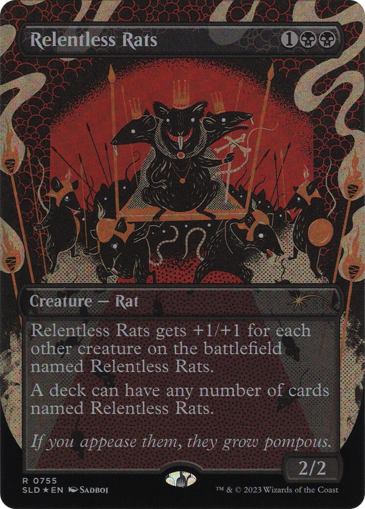 Image for Relentless Rats (755) (Secret Lair Drop Series) (755) - Magic: The Gathering