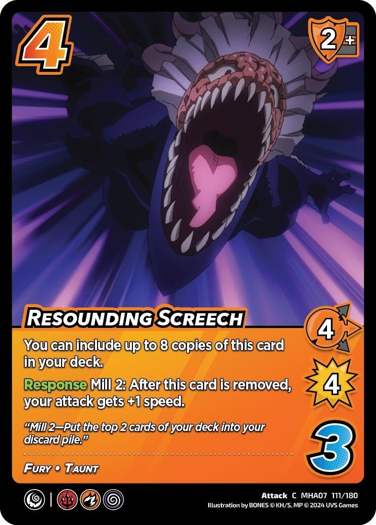 Image for Resounding Screech (UniVersus: My Hero Academia: Girl Power) (111/180) - UniVersus