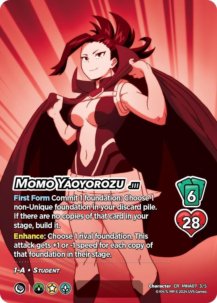 Image for Momo Yaoyorozu (Serial Numbered) (UniVersus: My Hero Academia: Girl Power) (3/5) - UniVersus