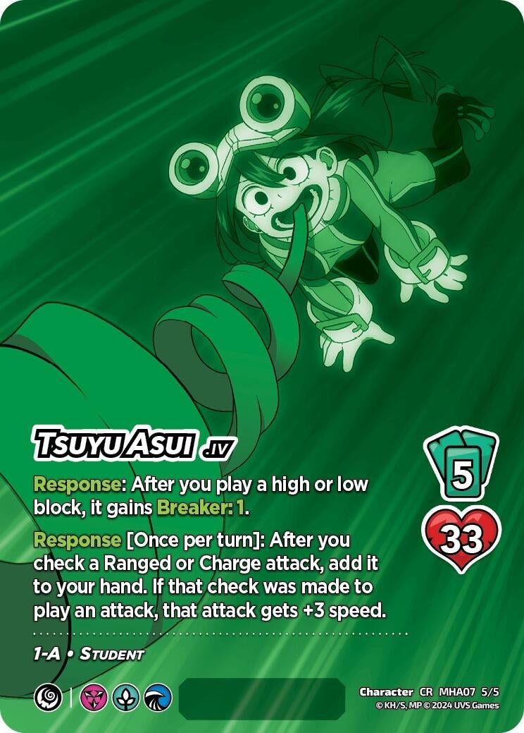 Image for Tsuyu Asui (Serial Numbered) (UniVersus: My Hero Academia: Girl Power) (5/5) - UniVersus