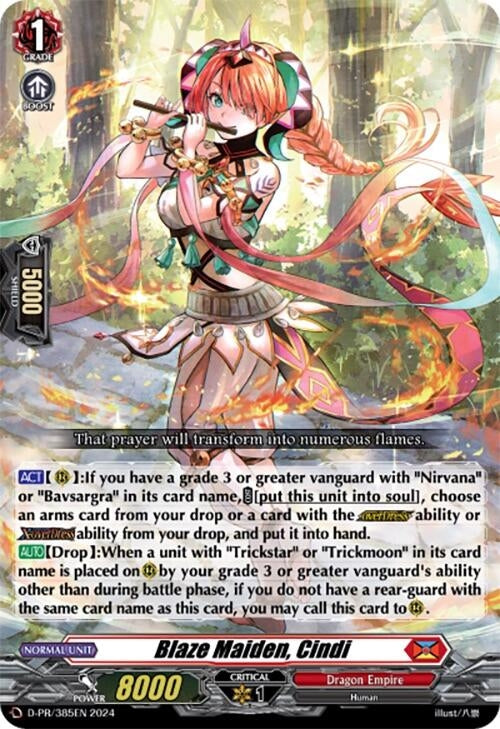 Image for Blaze Maiden, Cindi (D Promo Cards) (D-PR/385EN) - Cardfight Vanguard