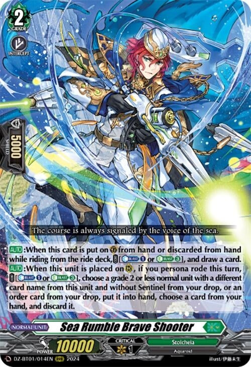Image for Sea Rumble Brave Shooter (DZ-BT01: Fated Clash) (DZ-BT01/014EN) - Cardfight Vanguard