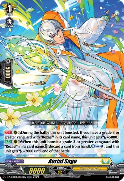 Image for Aerial Sage (DZ-BT01: Fated Clash) (DZ-BT01/040EN) - Cardfight Vanguard